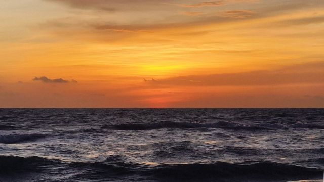 sunset in long beah