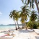 sao beach with white sand